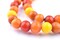 The Bead Chest Mixed Kenya Amber Resin Beads 12mm African Multicolor Round Large Hole 29 Inch Strand Handmade